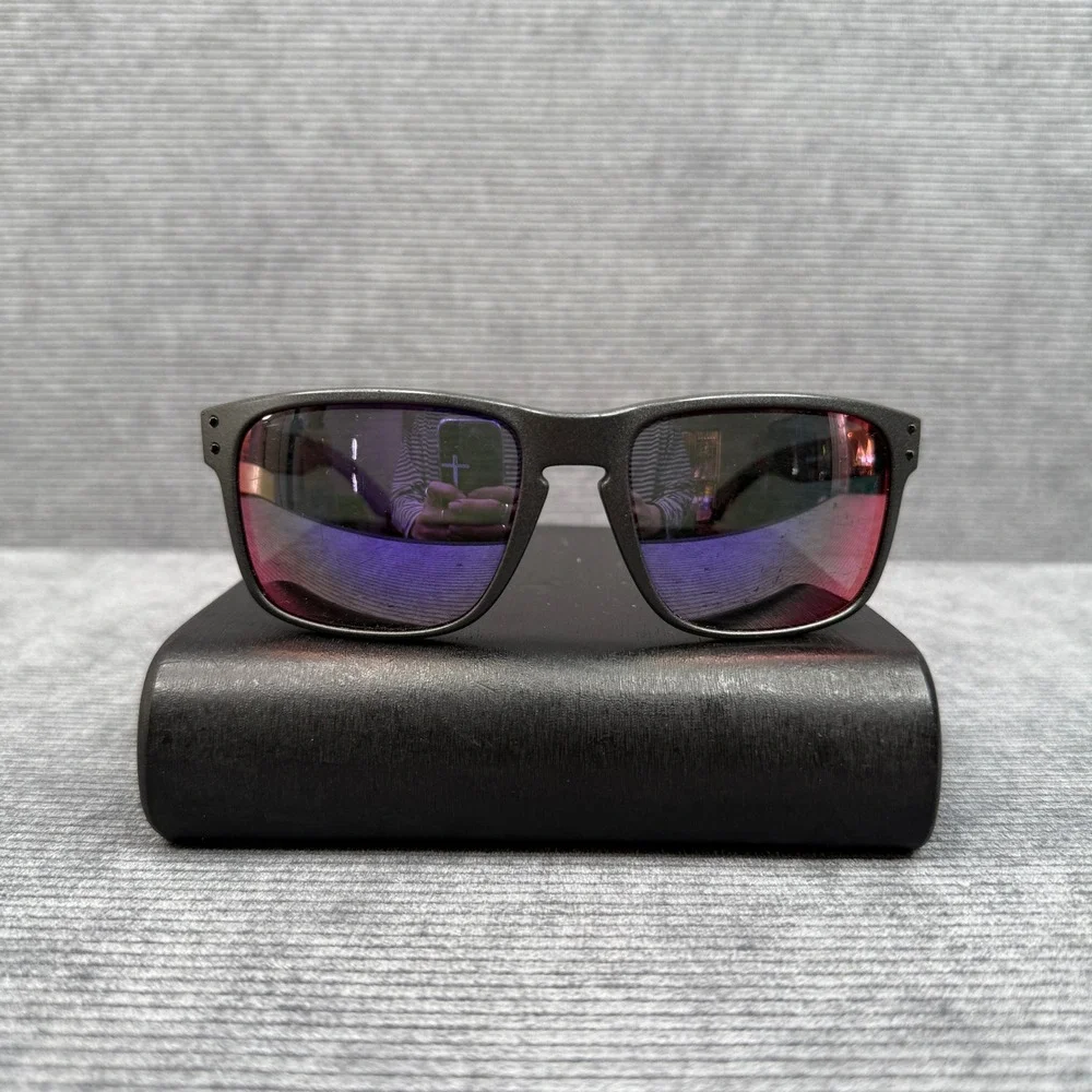 Oakley Y2K Holbrook Sunglasses Steel Frame Prizm Daily Polarized OO9102-B5 57mm